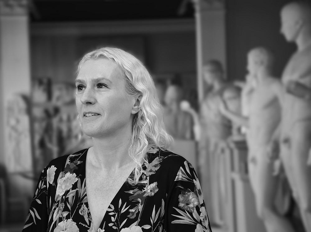 Margit Linder im Gipsmuseum der Uni Graz ©Ulrike Freitag, Uni Graz