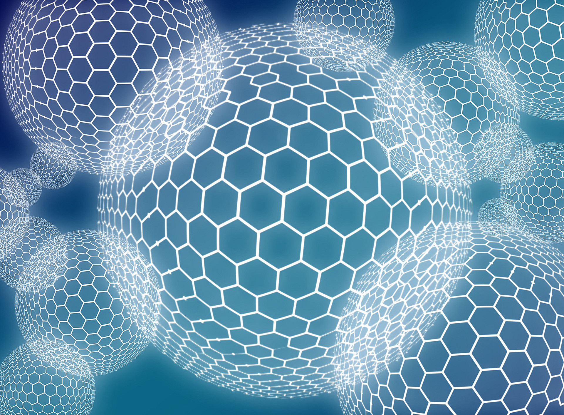 Hexagone zusammengestellt zu mehreren Kugeln ©Pixabay