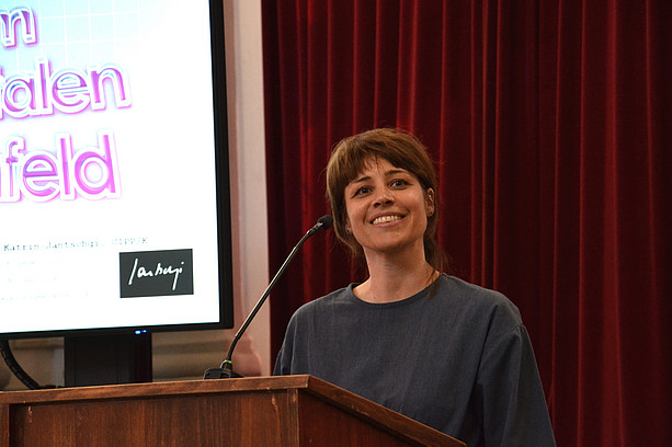 Gerit Katrin Jantschgi, Grazer Datenschutz-Gespraeche, Die Rolle der Datenschutzbehörde im digitalen Umfeld, Institut für Rechtswissenschaftliche Grundlagen, REWI Universität Graz. Foto: Uni Graz/Gosch ©Uni Graz/Gosch