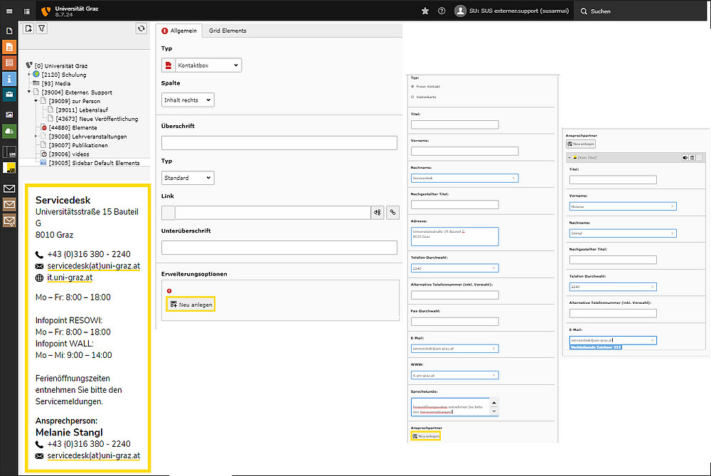 Kontaktbox Wie Erstelle Ich Eine Kontaktbox Oder Eine 