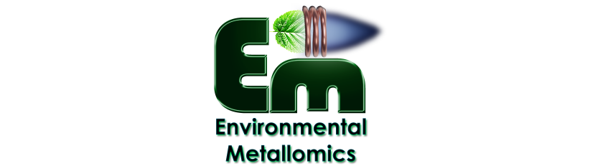 Schriftzug von Environmental Metallomics mit Ikon von ICP Plasma ©EM