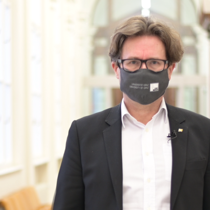 Das Rektorat der Universität Graz hält euch am Laufenden - auch über Videobotschaften