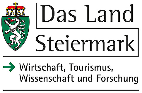 Logo Land Steiermark vor weißem Hintergrund 
