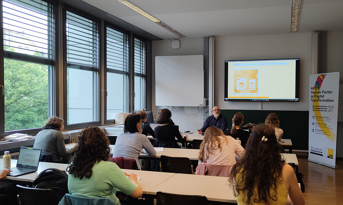 HFDT Brown-Bag Forum Stefan Baumgarten Forschungsnetzwerk Human Factor in Digital Transformation HFDT Universität Graz