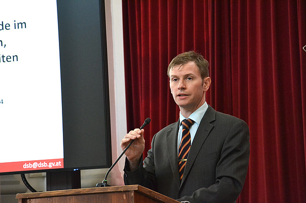 Matthias Schmidl, Grazer Datenschutz-Gespraeche, Die Rolle der Datenschutzbehörde im digitalen Umfeld, Institut für Rechtswissenschaftliche Grundlagen, REWI Universität Graz. ©Uni Graz/Gosch