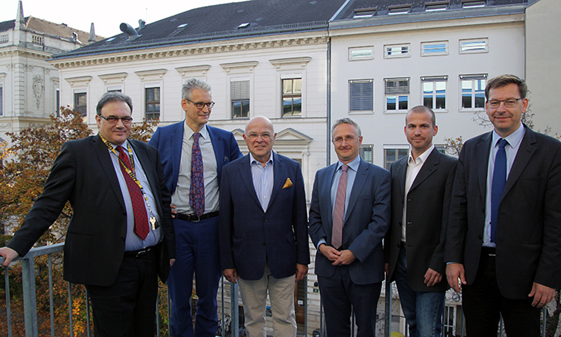 Hans-Peter Folz, Gabriel Toggenburg, Joseph Marko, Gerd Oberleitner, Markus Möstl und Stefan Storr (v.l.). Foto: Schmiedl/ETC