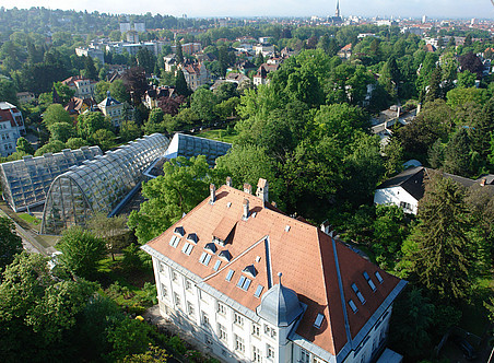 Der Botanische Garten von oben ©Zepp-Cam Furian & Seidl OEG