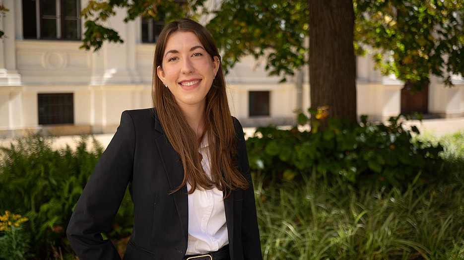 Bildaufnahme Moot Court Teilnehmerin ©Uni Graz/Radlinger