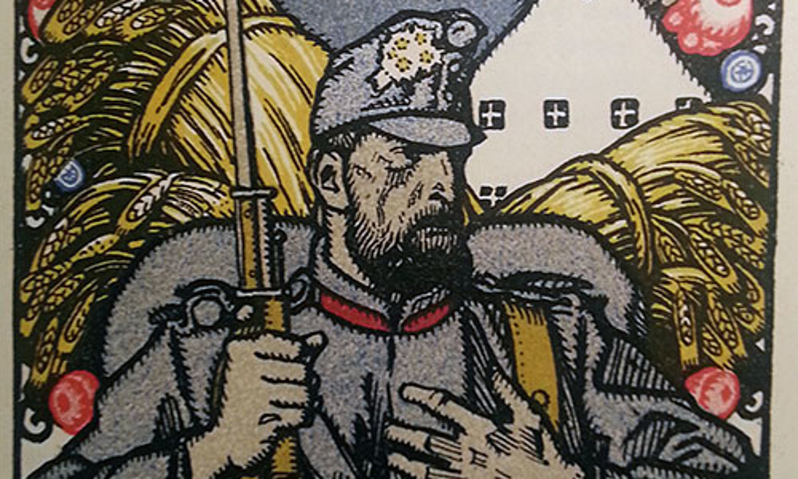 Das Rote Kreuz war Kooperationspartner staatlicher Stellen in der Kriegsfürsorge. Es produzierte Postkarten, deren Erlös den verwundeten Soldaten, den Familien Gefallener, Witwen und Waisen zugute kam. Häufig unterstreichen die verwendeten Bildmotive d