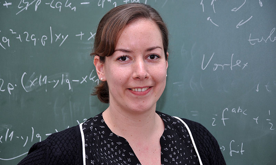 "Shootingstar" der Physik: Astrid Eichhorn hielt an der Uni Graz einen Vortrag über Quantengravitation. Foto: Uni Graz/Kastrun. 