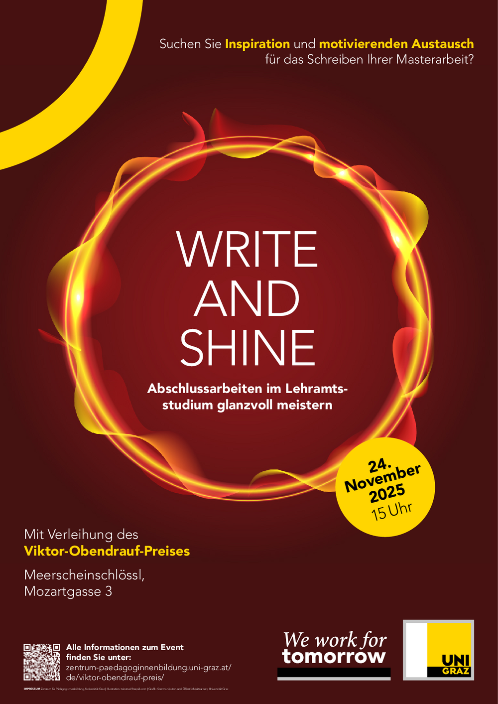 Write and Shine_Werbeplakat 