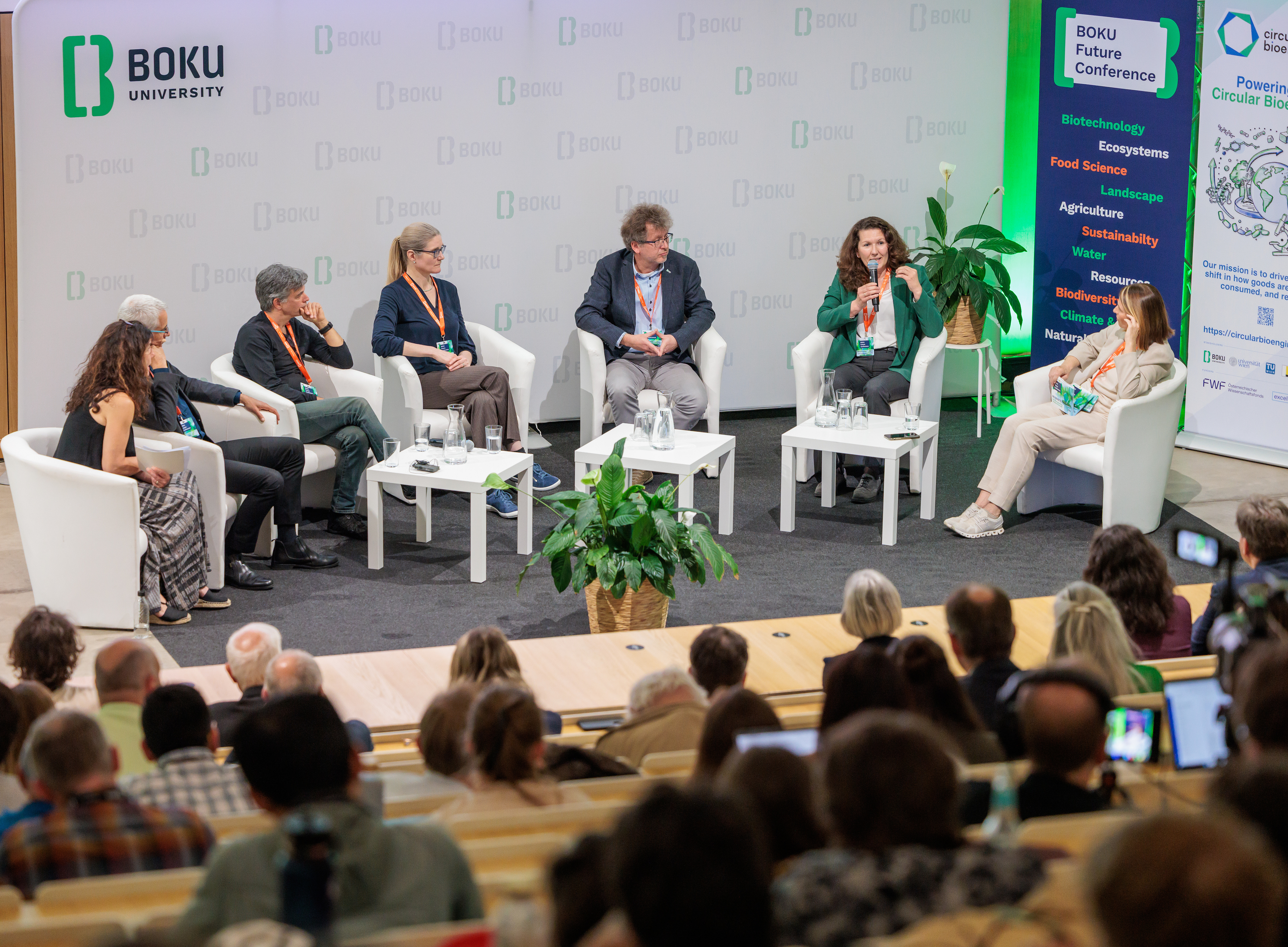 Bild der Podiumsdiskussion ©Christoph Gruber | BOKU University