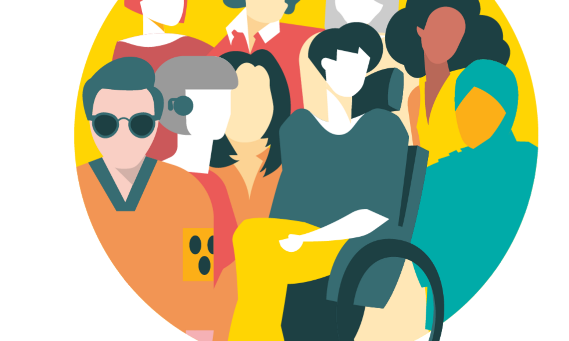 A joint portrait of students with disabilities, of different races and beliefs. By Valeriy Badalov CC BY SA 4.0