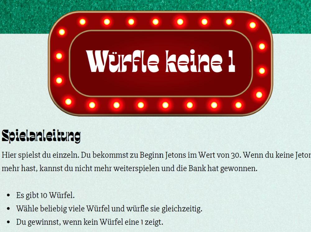 Würflekeine1 Regeln 