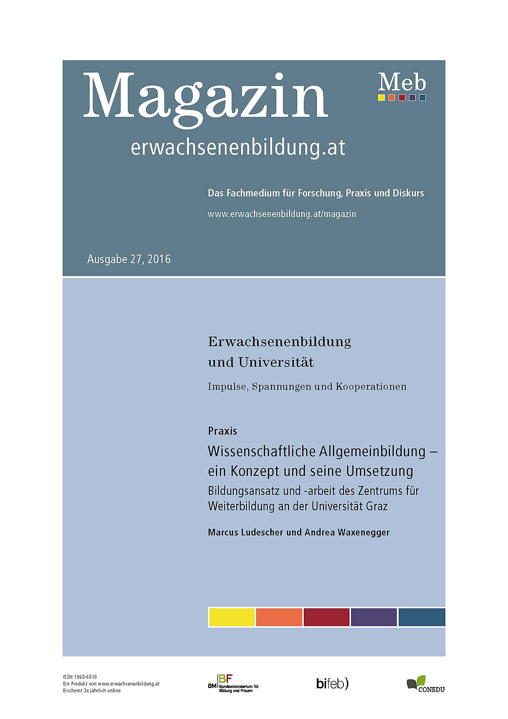 Cover ©Magazin erwachsenenbildung.at