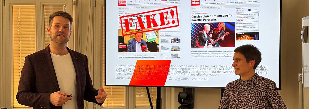 Reicho und Walter bei Fakten vs. Fakes ©Julia Plattner