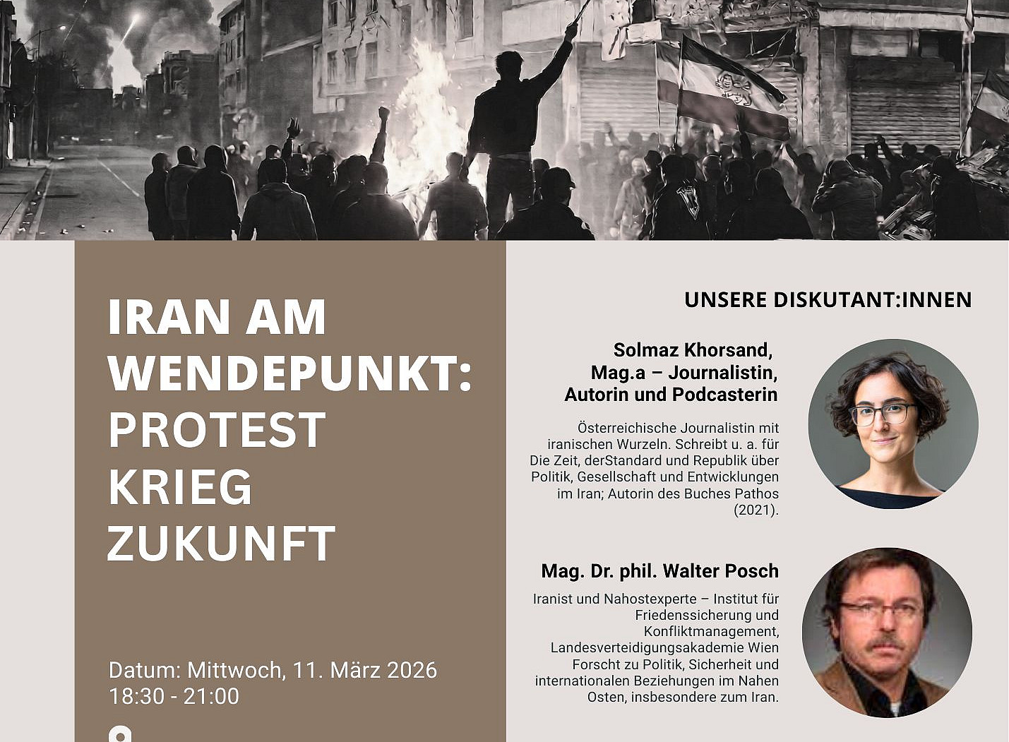 Podiumsdiskussion zum Iran 