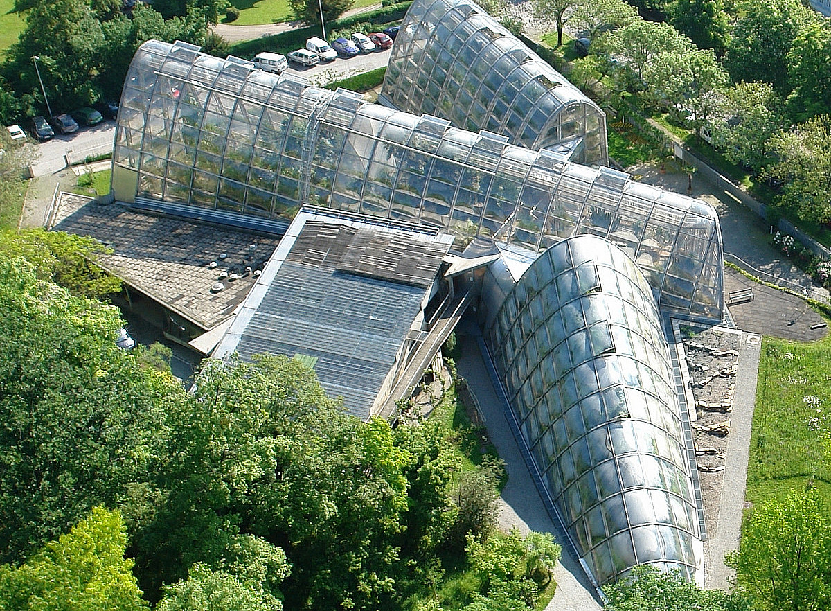 Der Botanische Garten der Uni Graz aus Vogelperspektive ©Uni Graz