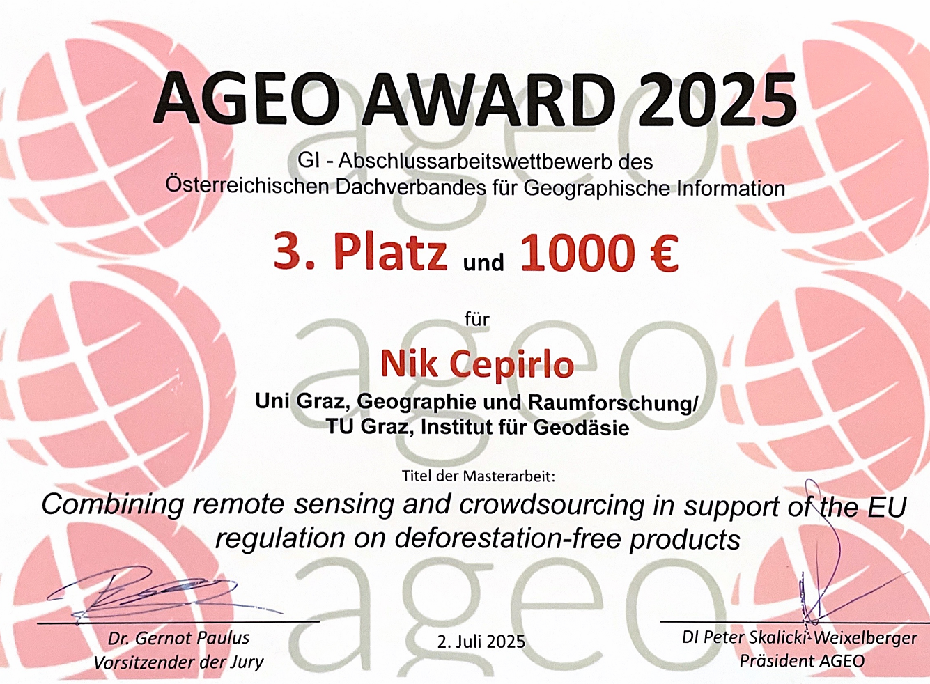 AGEO Award 