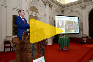 Gottfried Kirchengast in der Aula ©Uni Graz/CP-PICTURES