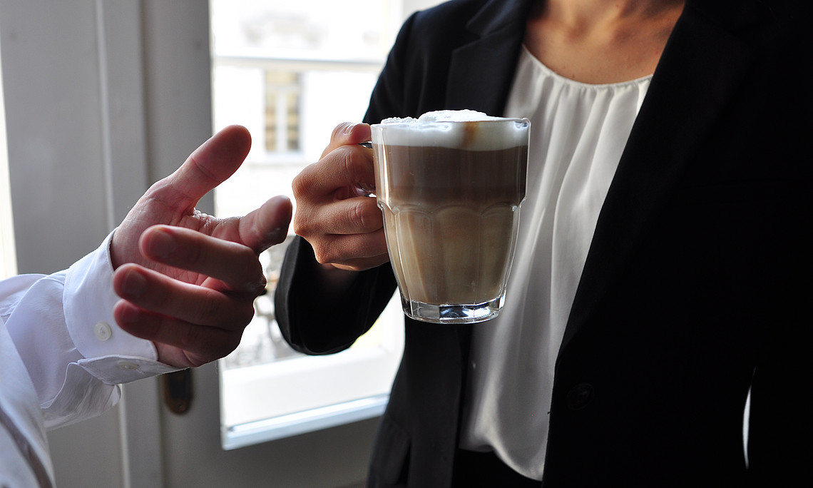 Kaffeepause, Netzwerken