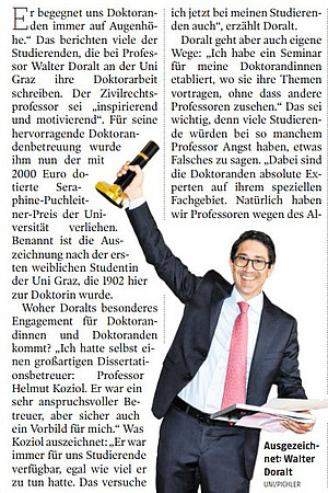 Walter Doralt ist Steirer des Tages {f:if(condition: '', then: '©')}