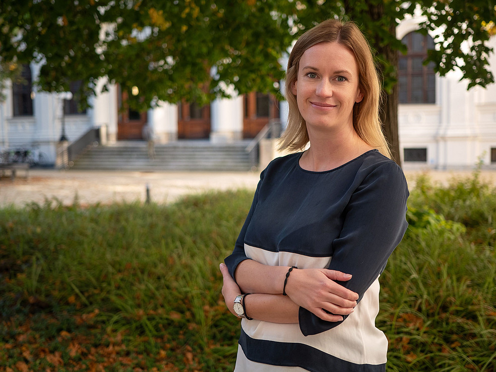 Foto von Verena Vinzenz, Universitsassistentin am Institut für Arbeitsrecht und Sozialrecht ©Uni Graz/Radlinger