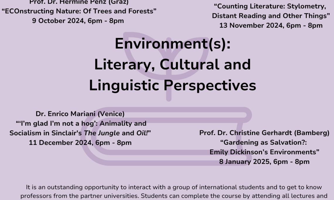 Poster announcing Lecture Series