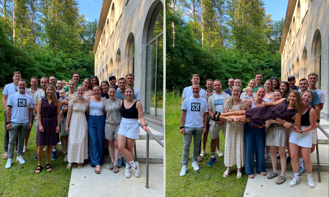 Gruppenfoto Abschlussevent