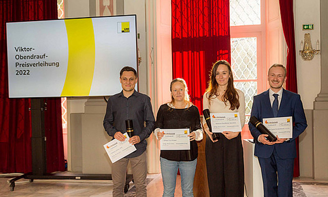 v. l. n. r.: Leitner, Strasser, Reichholf, Ruckenbauer - Foto: UniGraz/Presseabteilung