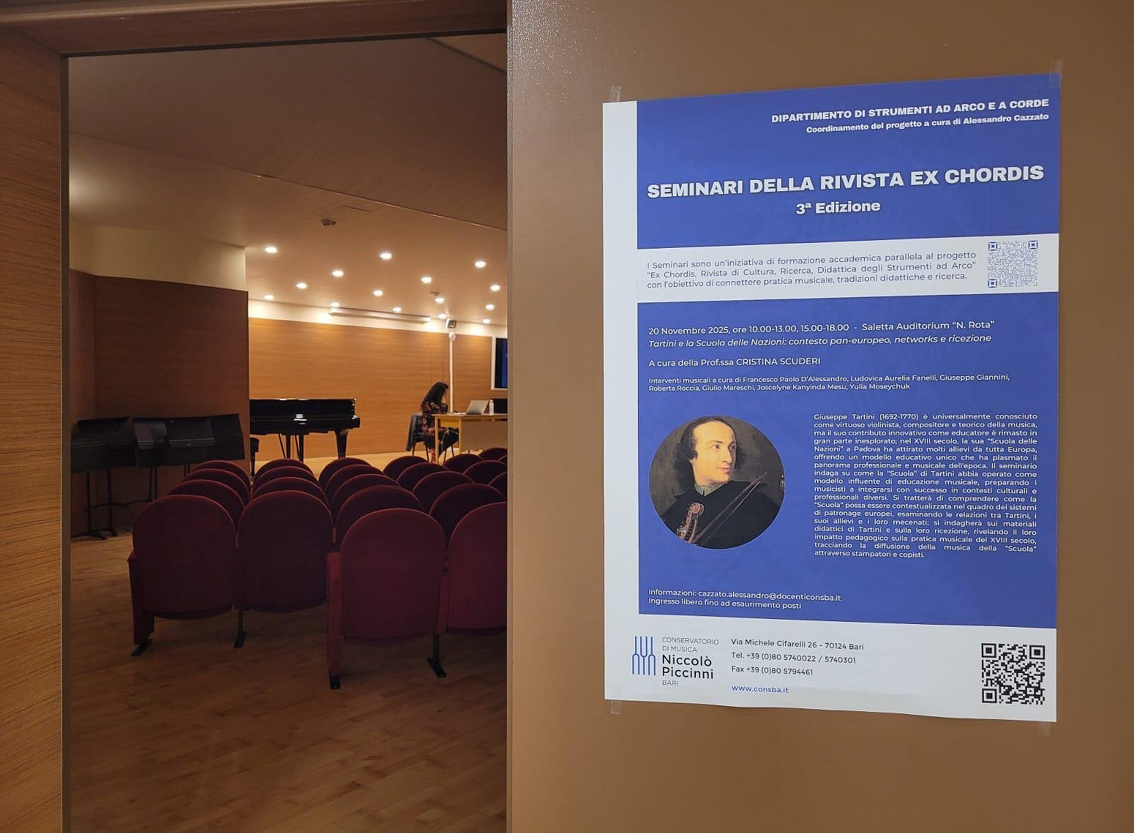 Projektpräsentation Tartini am Konservatorium Bari 
