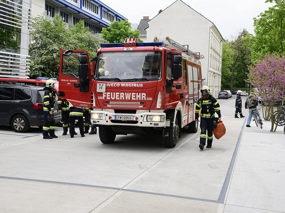 Feuerwehrübung UB 10.05.2023 ©Uni Graz/Tzivanopoulos