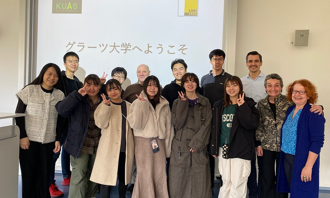 Bild zeigt KUAS-japanische Studierendengruppe