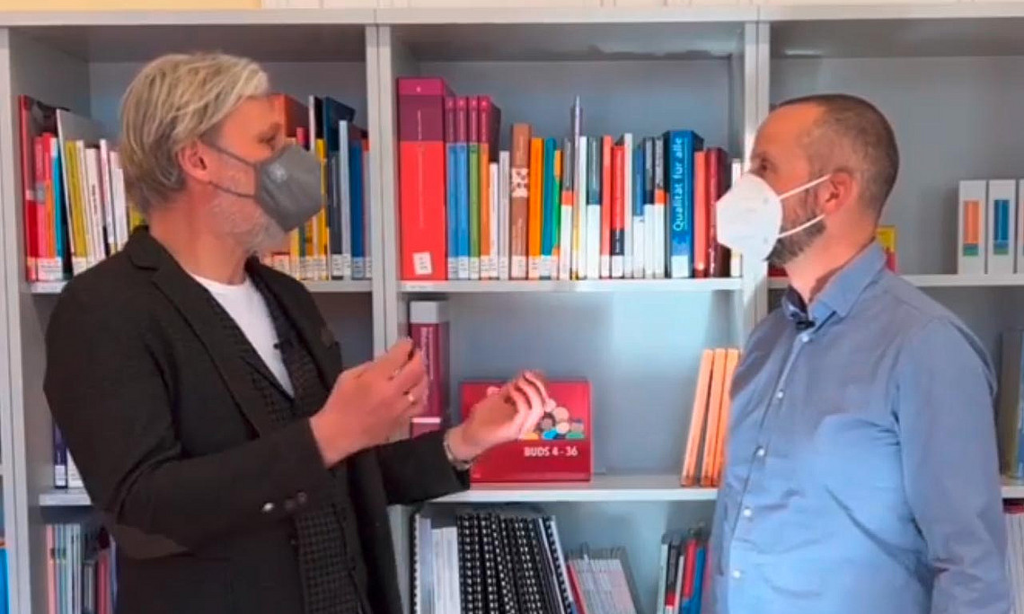 Helmut Jungwirth und Lars Eichen im Gespräch.