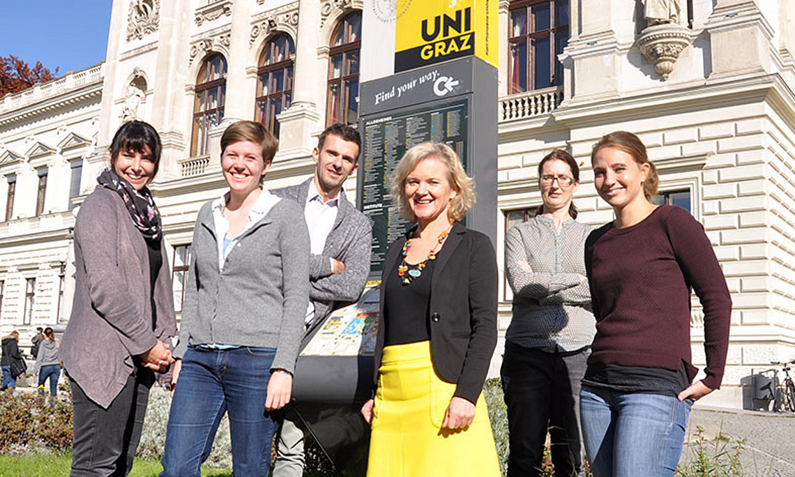 Das Team des FDZ GEWI hat mehrere Initiativen zur Flüchtlingshilfe auf Schiene gebracht. Foto: Uni Graz/Kastrun. 