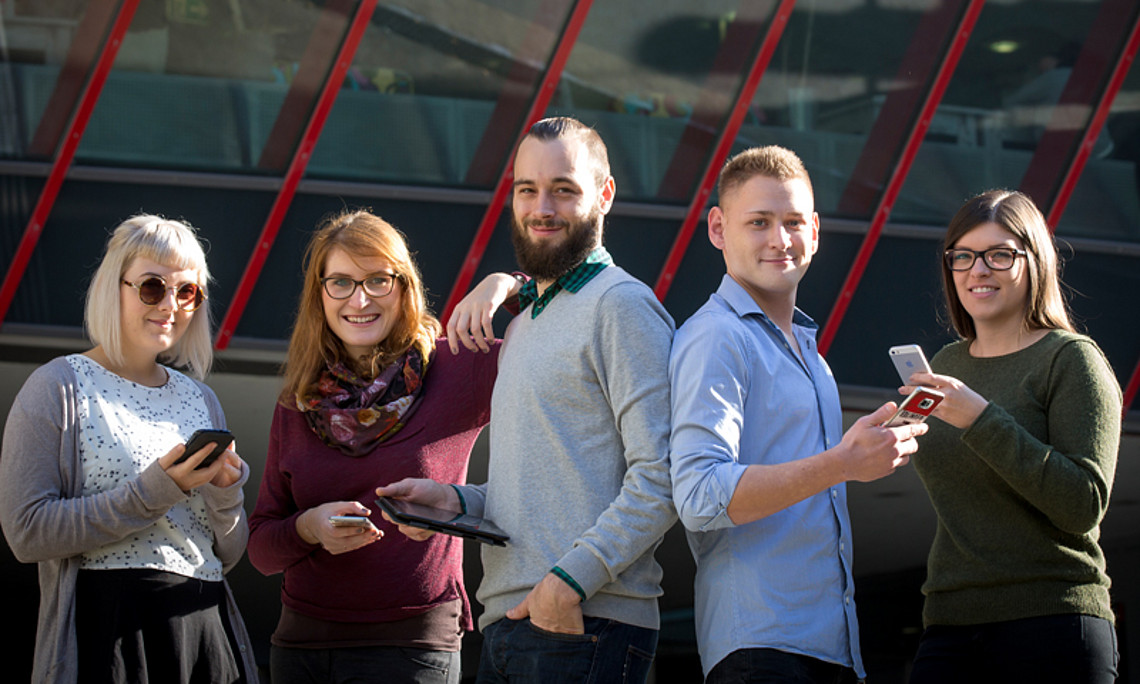 Eine App für uns: UniGrazMobile gibt es jetzt in einer verbesserten Version. Foto: Uni Graz/Tzivanopoulos