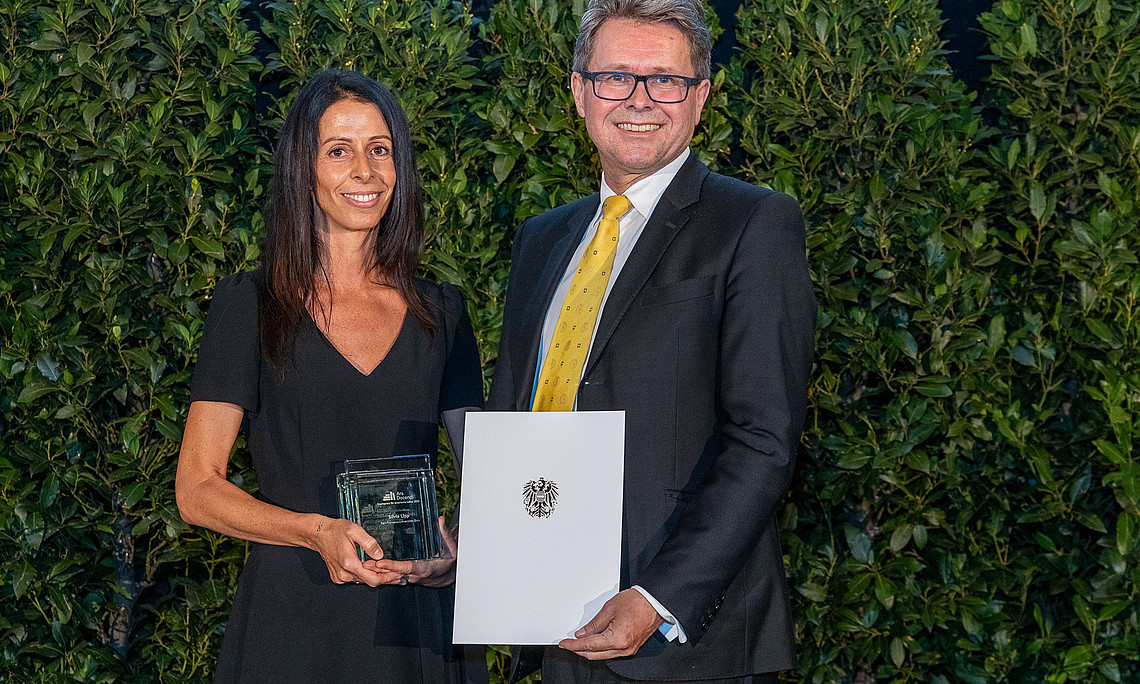 Silvia Lipp mit BM Martin Poalschek