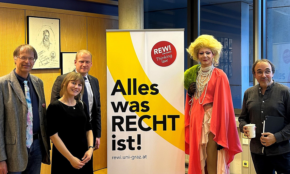 Prof. Wieser, Prof. Bezemek, Mag. Bruneder, Freya van Kant, Prof. Doehring