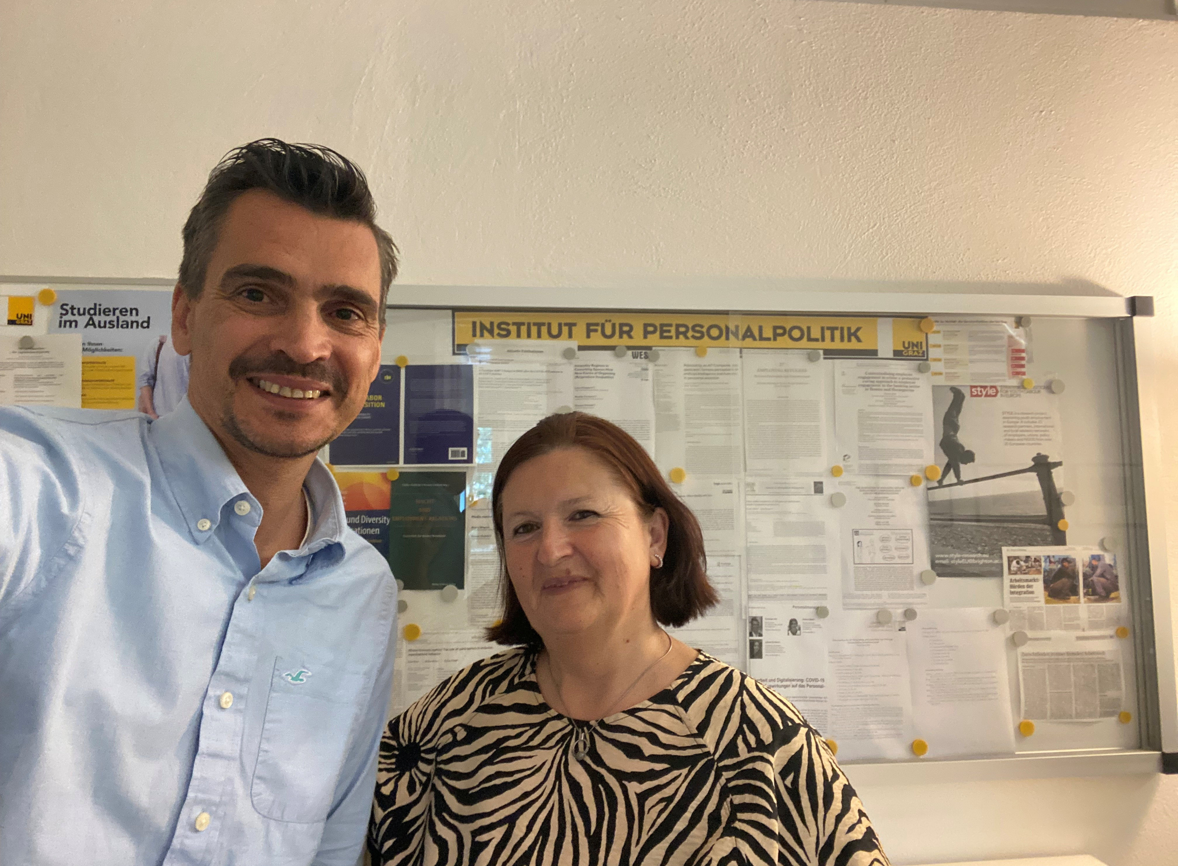 Bild zeigt Dr. Christian Hirt und Zijada Rahimic ©Uni Graz/Hirt