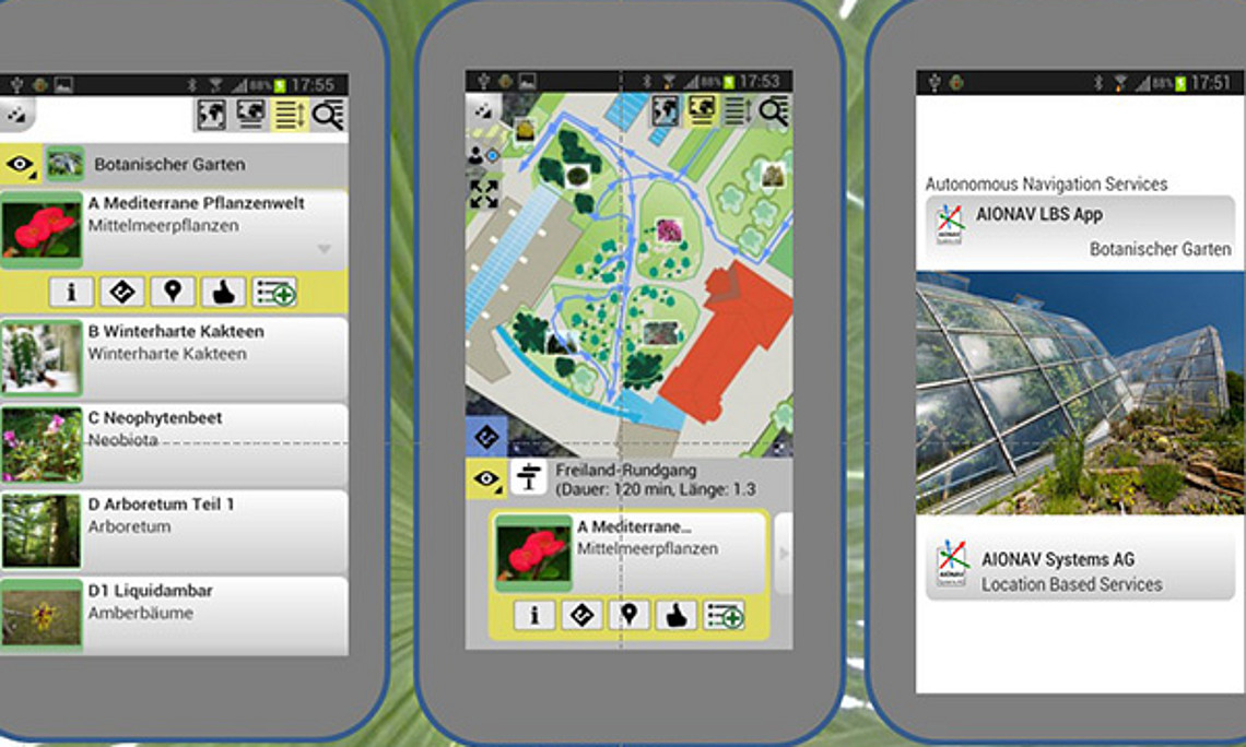 Eine neu entwickelte Software macht das Smartphone zum mobilen Führer durch den Botanischen Garten der Uni Graz.