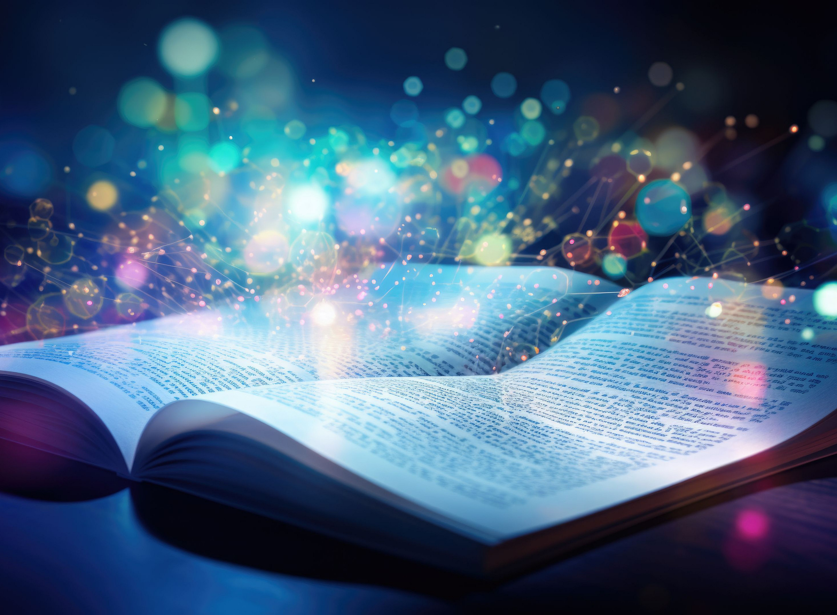 Textbuch aus dem Licht und Formen aufsteigen ©kramynina - stock.adobe.com