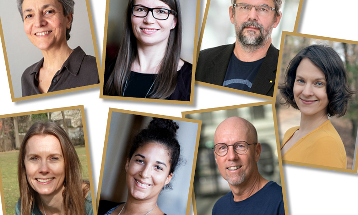 The Local Management Team at the University of Graz, clockwise from top left: Diana Afrashteh, Alexandra Dorfer, Andreas Raggautz, Gerhild Leljak, Andreas Schweiger, Victoria Reszler and Anja Hoffmann. Photo credits: KK. 