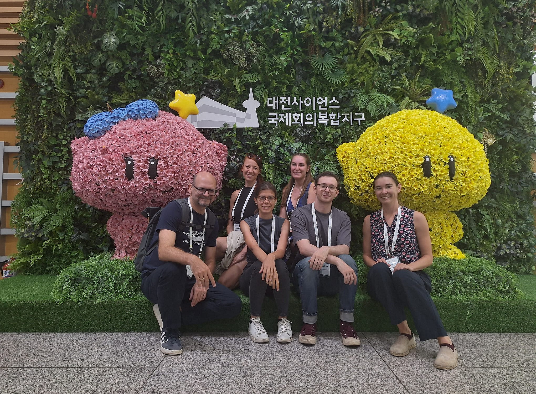 A group of researcher with traditional Korean background 