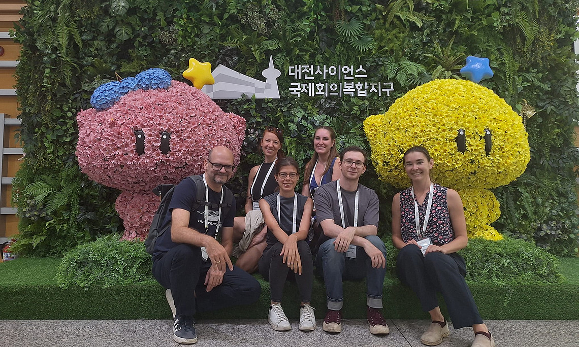 A group of researcher with traditional Korean background