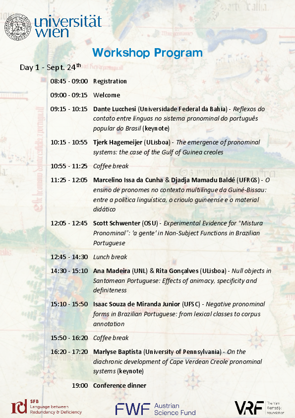 Programm Mapping Pronouns Across the Lusophone World 