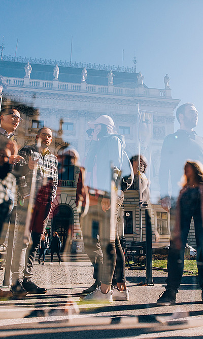 Der Tag der offenen Tür wird zum Open House. Einblicke ins Studieren an der Uni Graz gibt es heuer virtuell. Foto: Uni Graz/Kanizaj