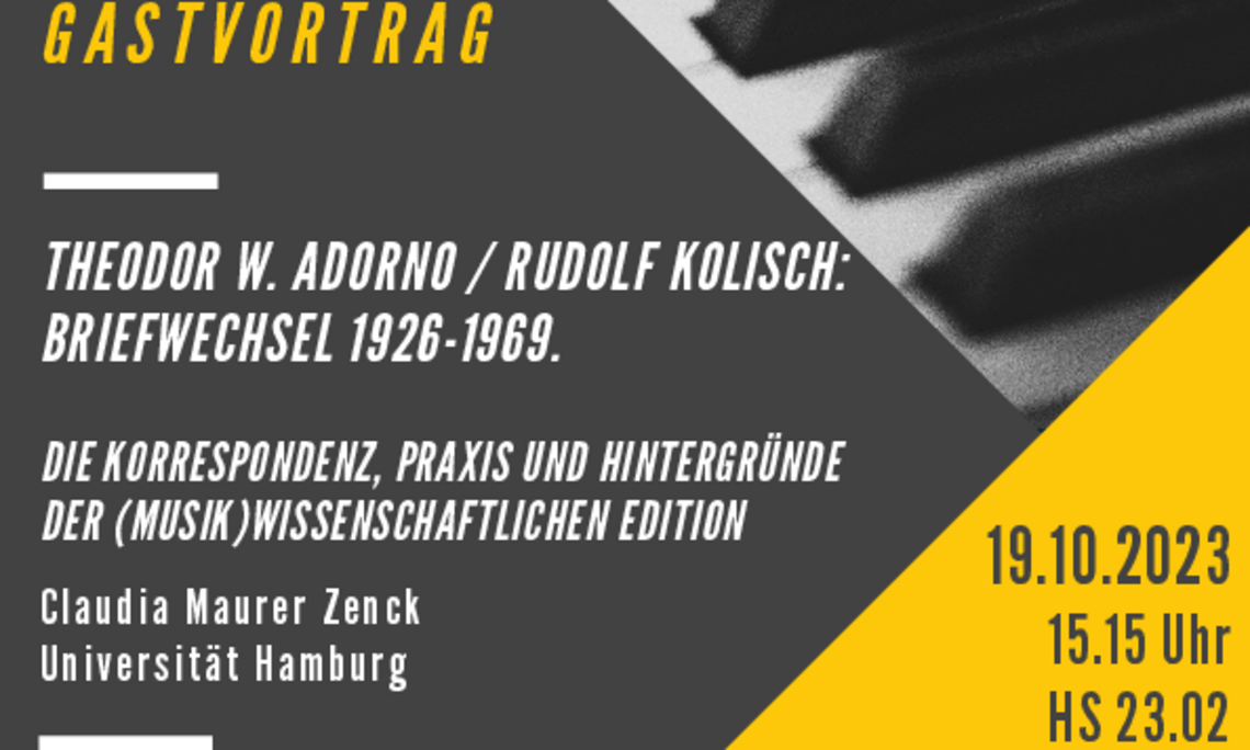 Plakat des Gastvortrages