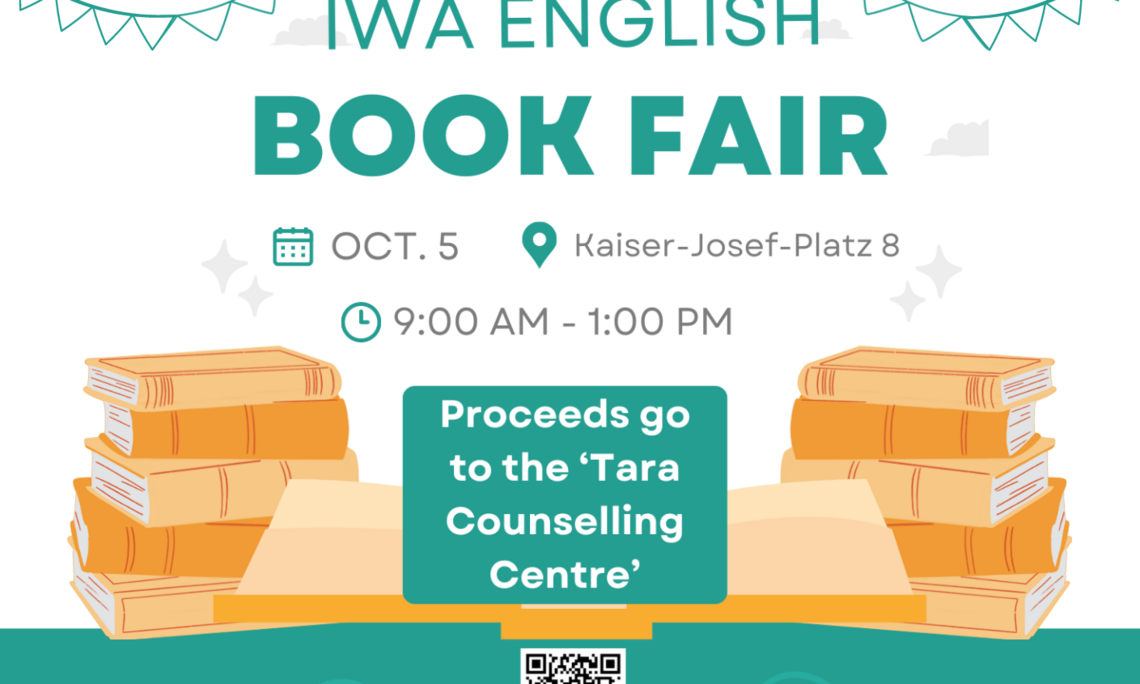 flyer for the IWA book fair