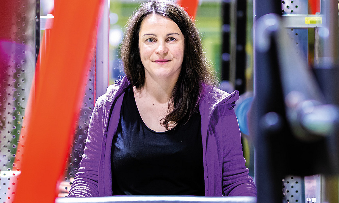 Barbara Frischling analysierte Fitness-Apps auch im Selbstversuch. Foto: Uni Graz/Konstantinov