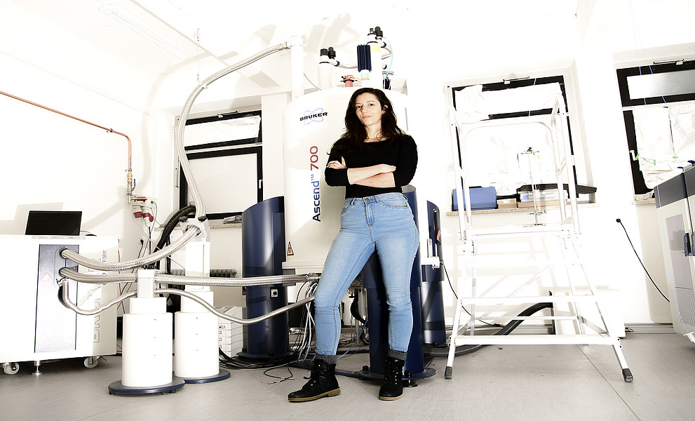 Nina Gubensäk im Labor